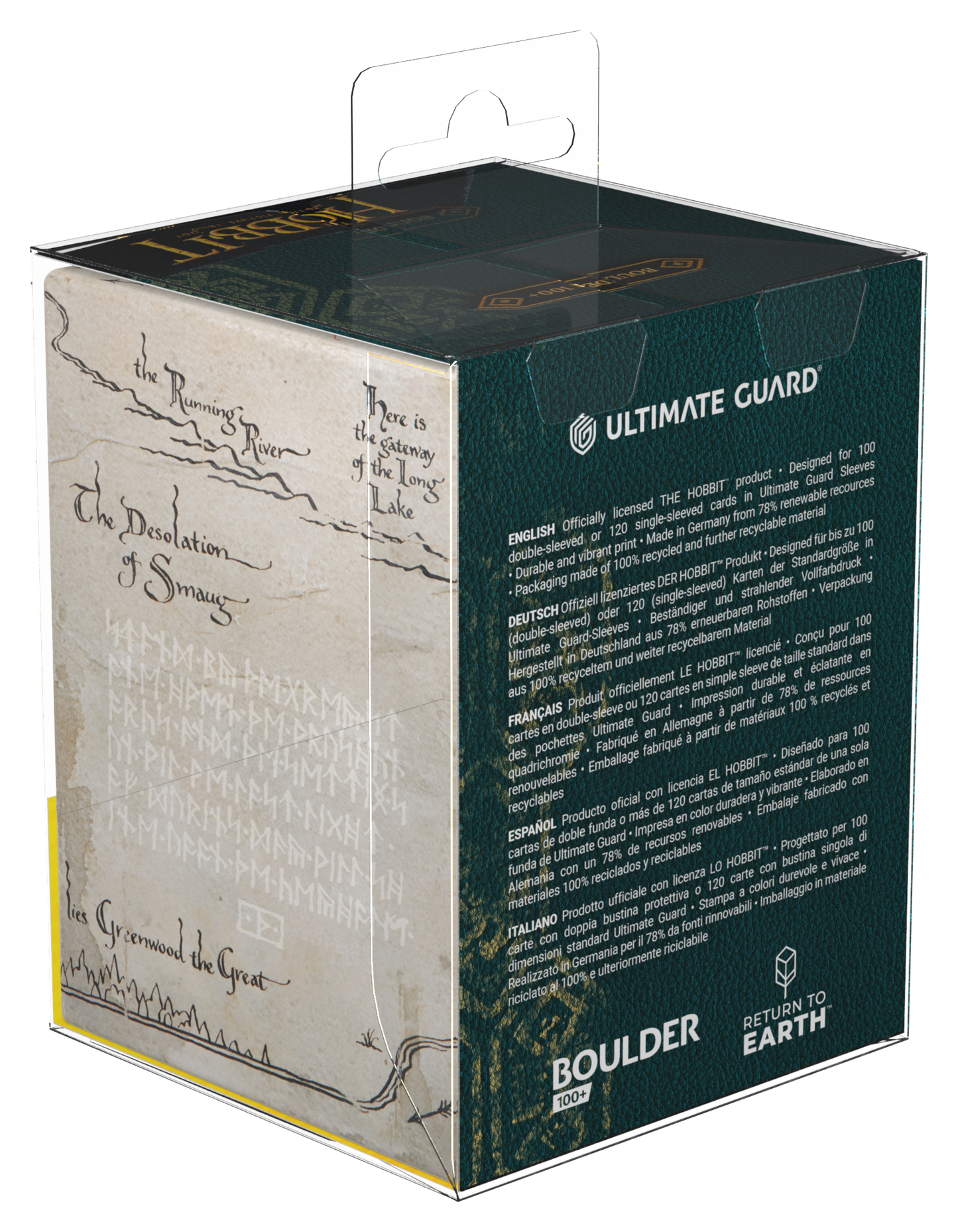 Ultimate Guard MTG Boulder Deck Case - 100+ - The Hobbit - Thrór's Map