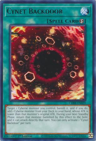 Cynet Backdoor - CRBR-EN029 - Rare - 1st Edition