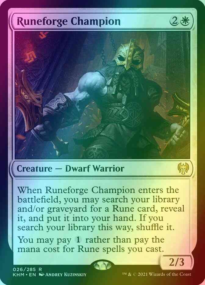 Runeforge Champion [26] [Kaldheim] [Foil]  Face to Face Games