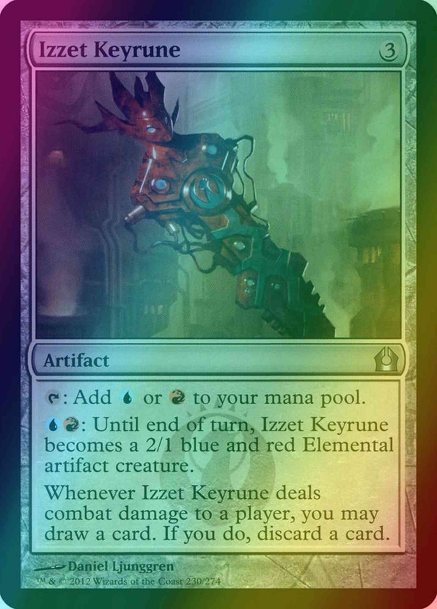 mtg summon cards Izzet Keyrune [230] [Return To Ravnica] [Foil] – Face to Face Games