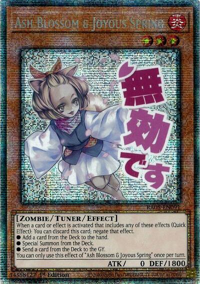 Ash Blossom & Joyous Spring - Stamp - RA05-EN091 - Starlight Rare - 1st Edition