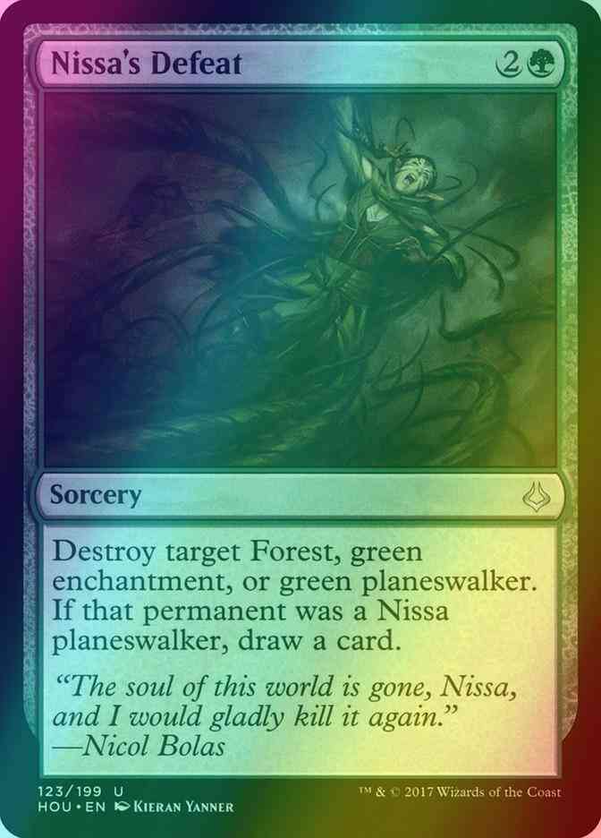 Nissa's Defeat [123] [Hour of Devastation] [Foil] – Face to Face Games