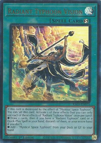 Radiant Typhoon Vision - RA05-EN075 - Ultra Rare - 1st Edition