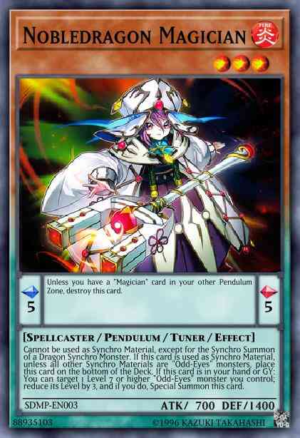 Nobledragon Magician - PEVO-EN015 - Super Rare - 1st Edition