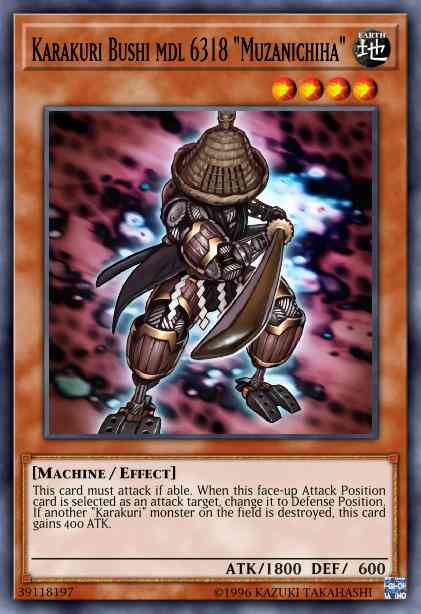 Karakuri Bushi mdl 6318 "Muzanichiha" - STBL-EN023 - Rare - 1st Edition