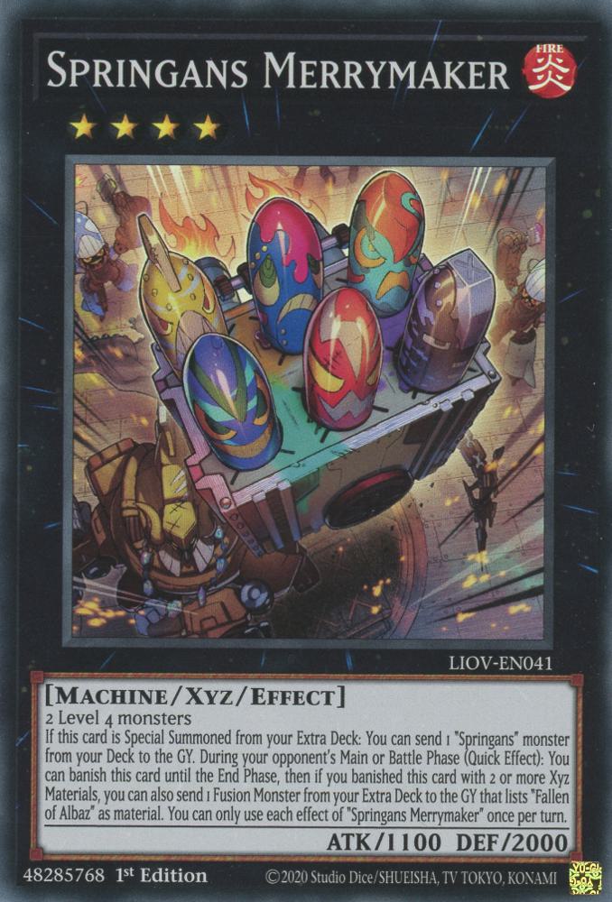 Springans Merrymaker - LIOV-EN041 - Super Rare - 1st Edition