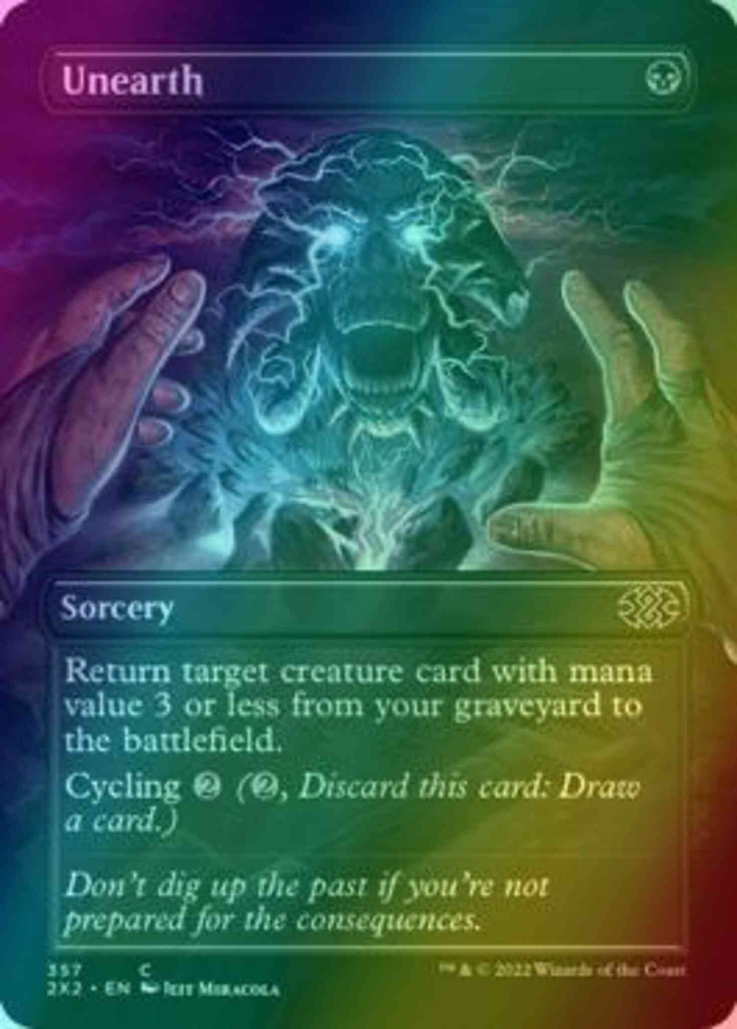 Unearth [357] [Borderless] [Double Masters 2022] [Foil] – Face to Face Games