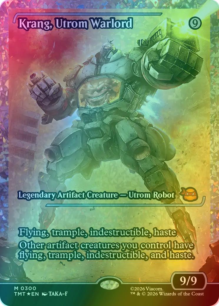 ユートロムの武人、クランゲ/Krang, Utrom foil 英語版 Teenage Mutant Ninja Turtles Variants Foil: Krang, Utrom Warlord