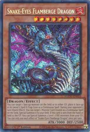 Snake-Eyes Flamberge Dragon - AGOV-EN010 - Secret Rare - 1st Edition