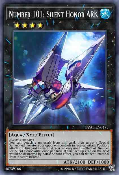 Number 101: Silent Honor ARK - LVAL-EN047 - Ultra Rare - 1st Edition