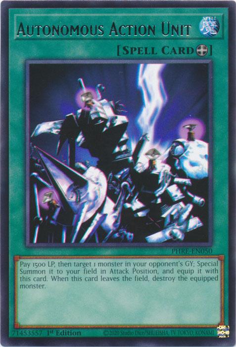 Autonomous Action Unit - PHRE-EN050 - Rare - 1st Edition