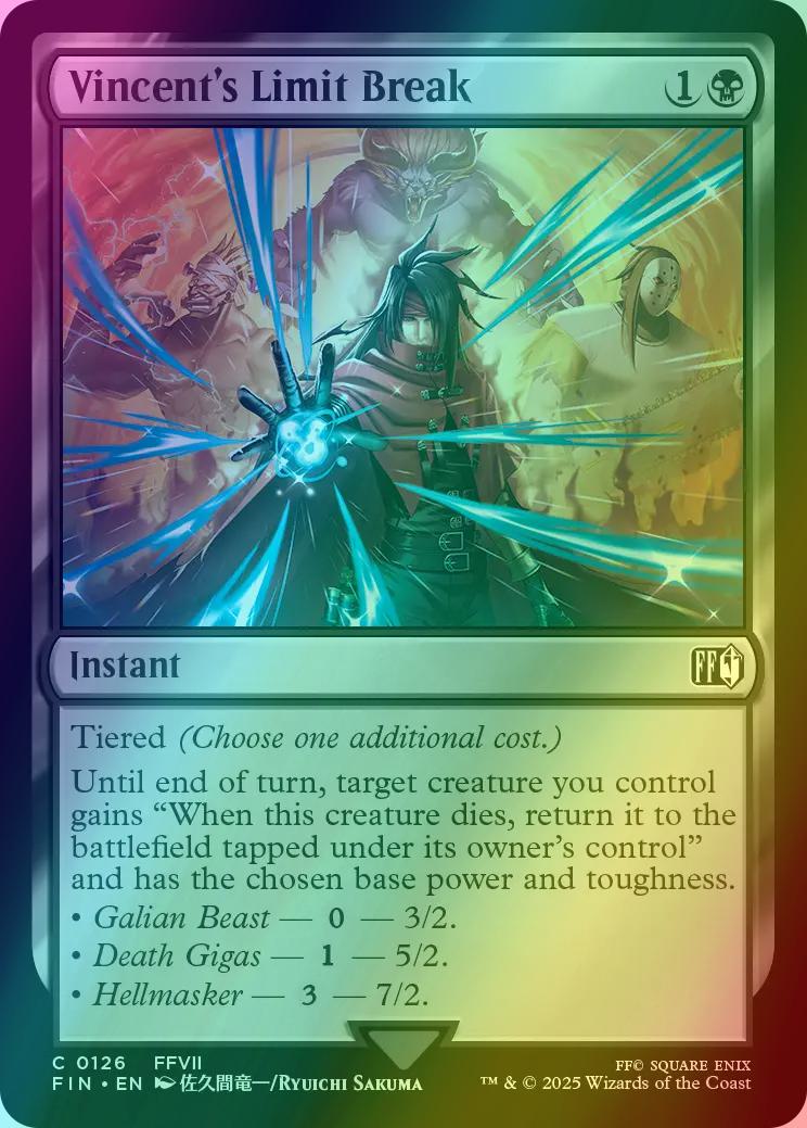Vincent's Limit Break [126] [FINAL FANTASY] [Foil]  Face to Face Games
