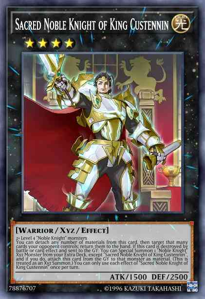 Sacred Noble Knight of King Custennin - CYHO-EN089 - Ultra Rare - Unlimited