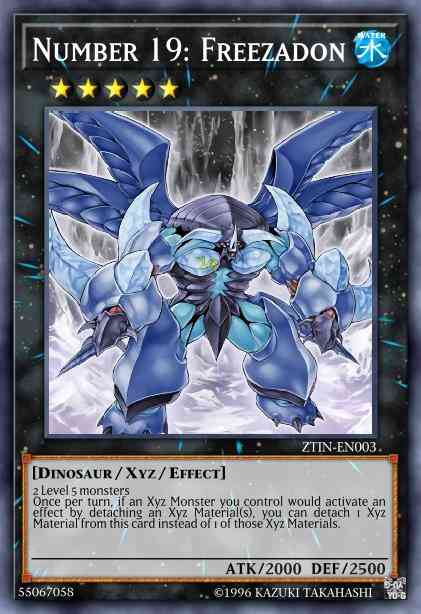 Number 19: Freezadon - ZTIN-EN003 - Ultra Rare - 1st Edition