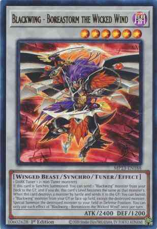 Blackwing - Boreastorm the Wicked Wind - MP23-EN188 - Ultra Rare - 1st Edition