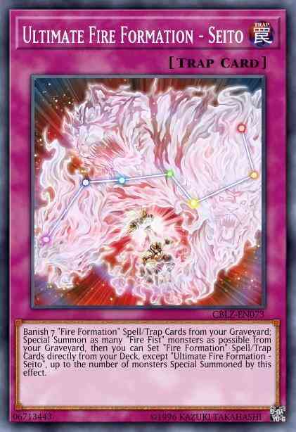 Ultimate Fire Formation - Seito - CBLZ-EN073 - Rare - 1st Edition