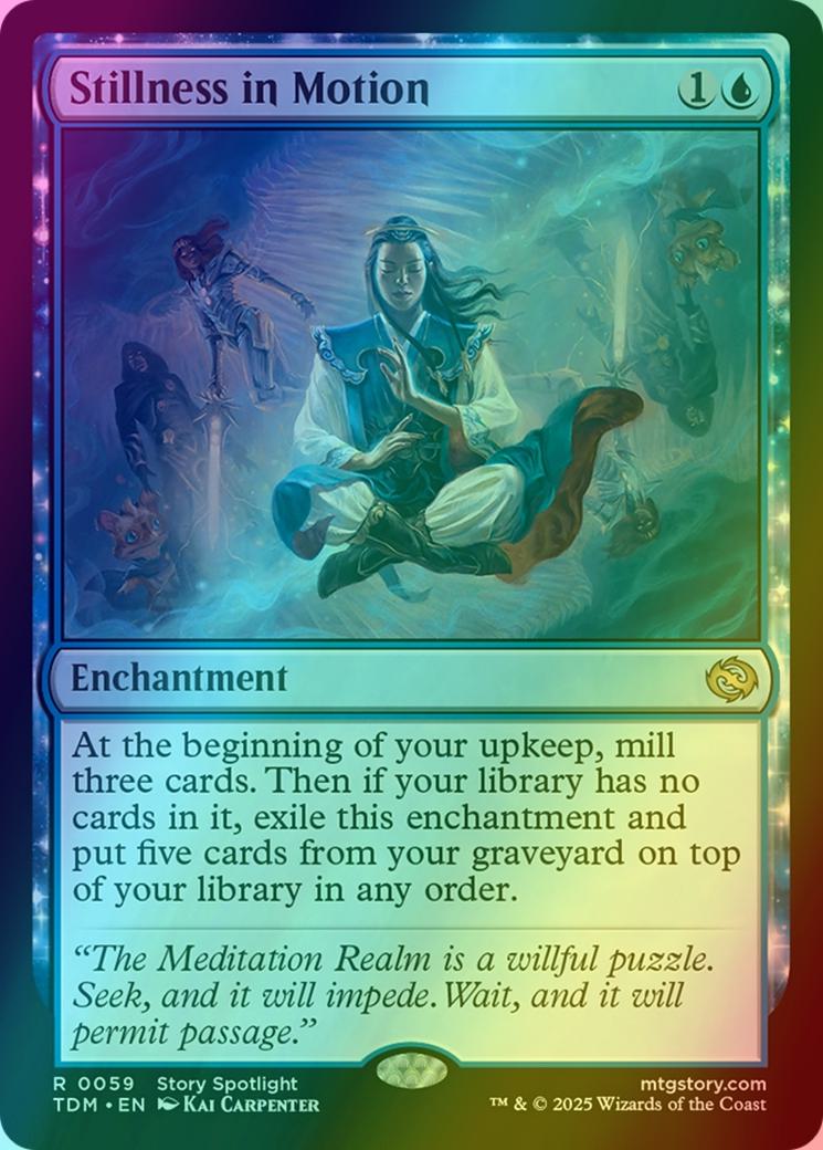 mtg all lesson cards Stillness in Motion [59] [Tarkir: Dragonstorm] [Foil] – Face to Face Games