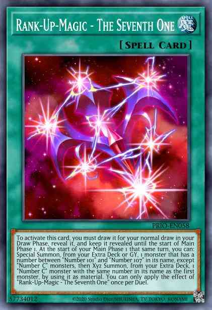 Rank-Up-Magic - The Seventh One - PRIO-EN058 - Secret Rare - 1st Edition