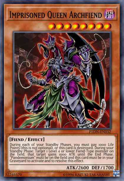 Imprisoned Queen Archfiend - PTDN-EN032 - Common - 1st Edition