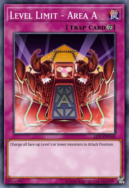 Level Limit - Area A - EEN-EN060 - Ultimate Rare - 1st Edition