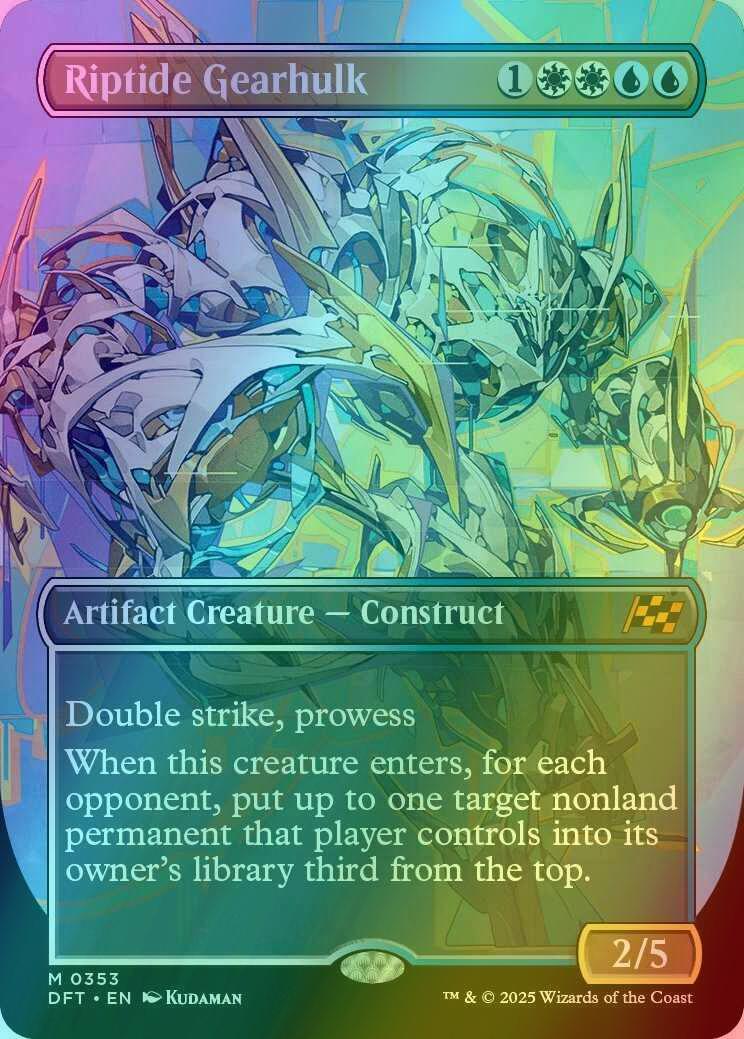 Riptide Gearhulk [353] [Borderless] [Graffiti] [Aetherdrift] [Foil] – Face  to Face Games