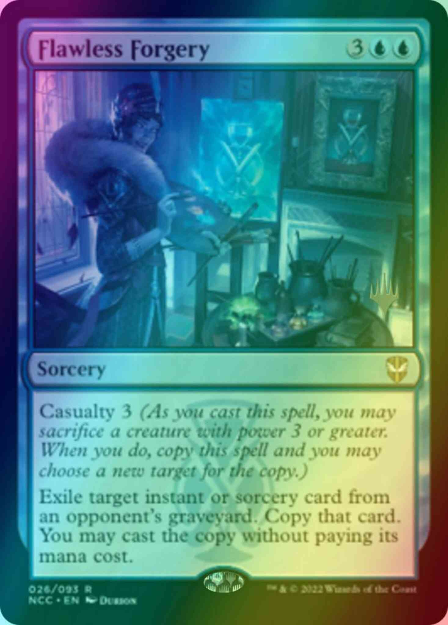 Flawless Forgery [Promo Pack] [26p] [Streets of New Capenna: Commander:  Promos] [Foil]  Face to Face Games