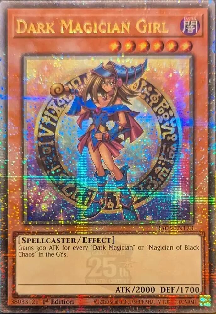 Dark Magician Girl - B - RA03-EN123 - Quarter Century Secret Rare - 1st Edition