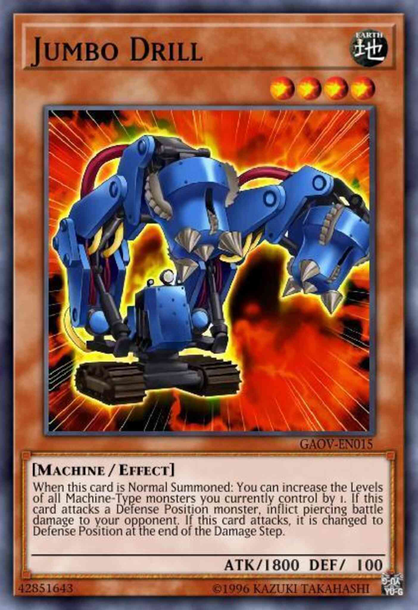 Jumbo Drill - GAOV-EN015 - Super Rare - 1st Edition