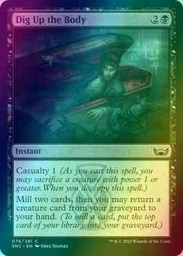 Dig Up the Body [76] [Streets of New Capenna] [Foil] – Face to Face Games