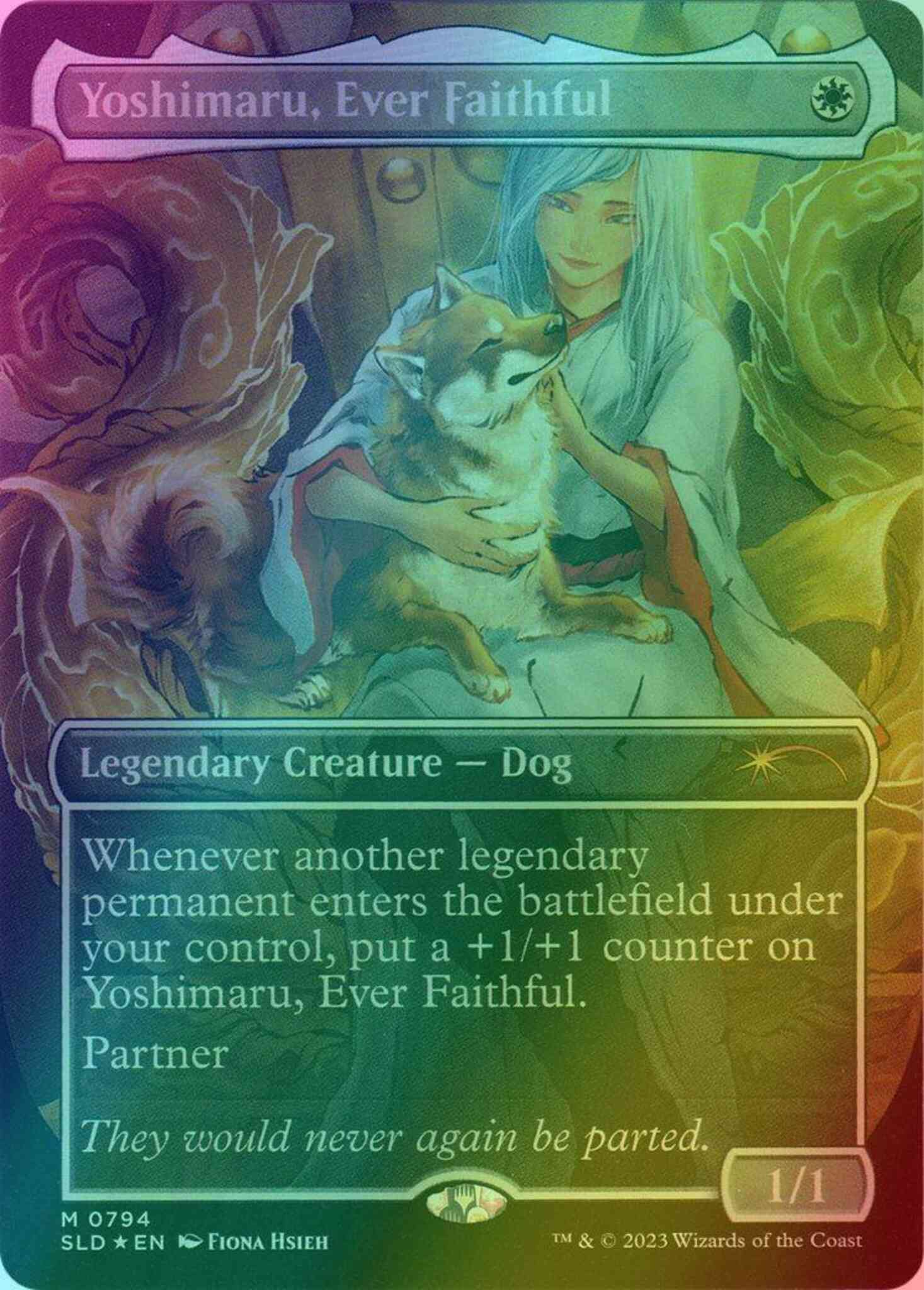 Yoshimaru, Ever Faithful [0794] [Borderless] [Raining Cats and Dogs]  [Secret Lair Drop] [Foil] – Face to Face Games