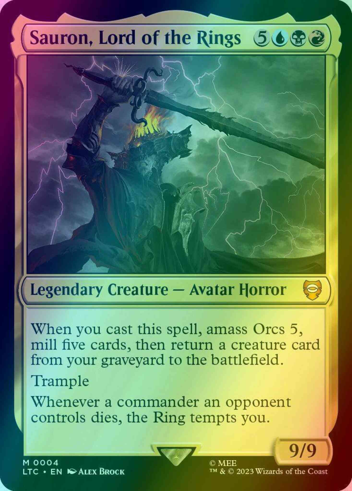 sauron lord of the rings mtg card all cards Sauron, Sauron is technically my most