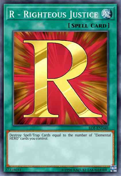 R - Righteous Justice - YSDJ-EN031 - Common - Unlimited