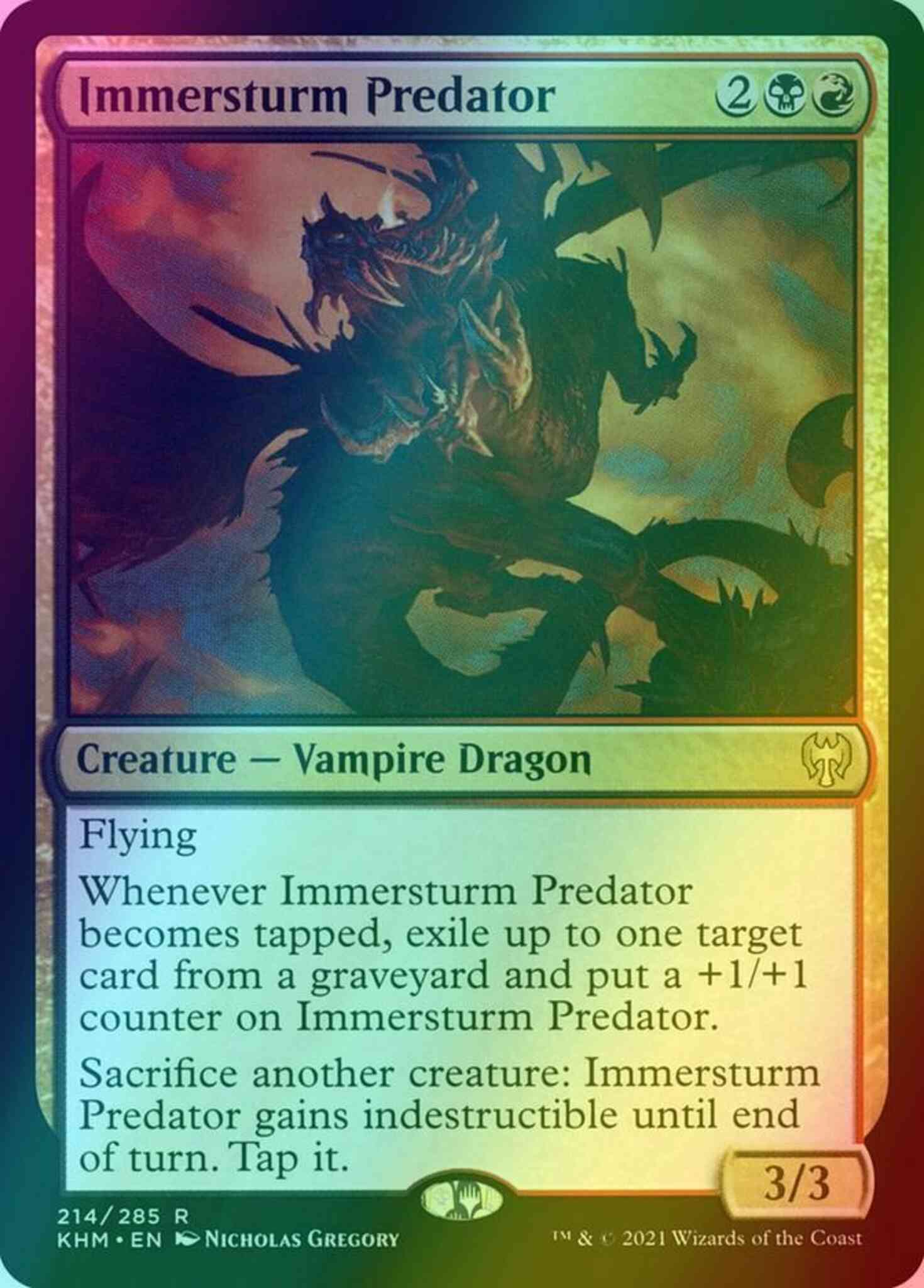 predator mtg cards Immersturm Predator [214] [Kaldheim] [Foil] – Face to Face Games