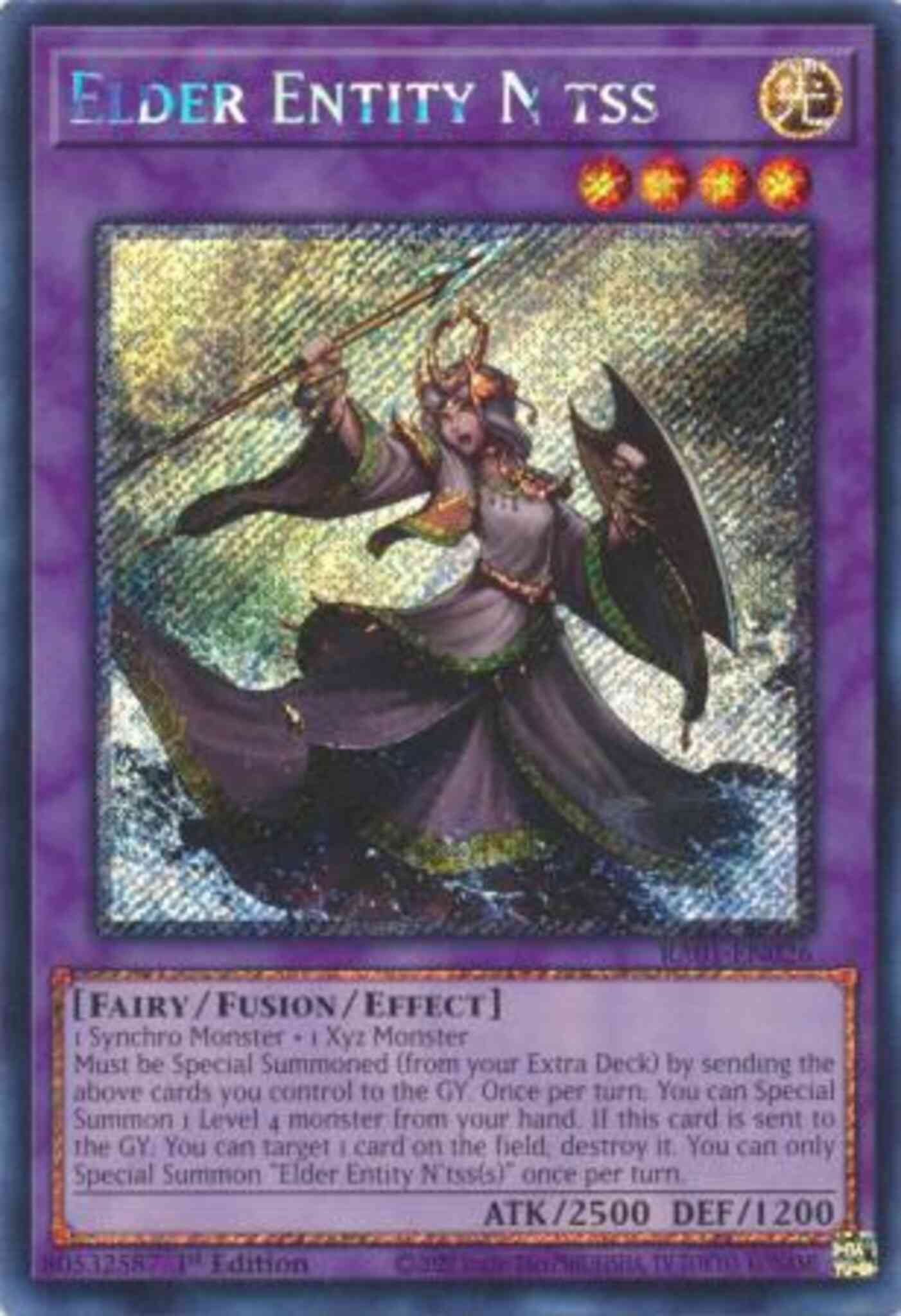 Elder Entity N'tss - RA01-EN026 - Platinum Secret Rare - 1st Edition