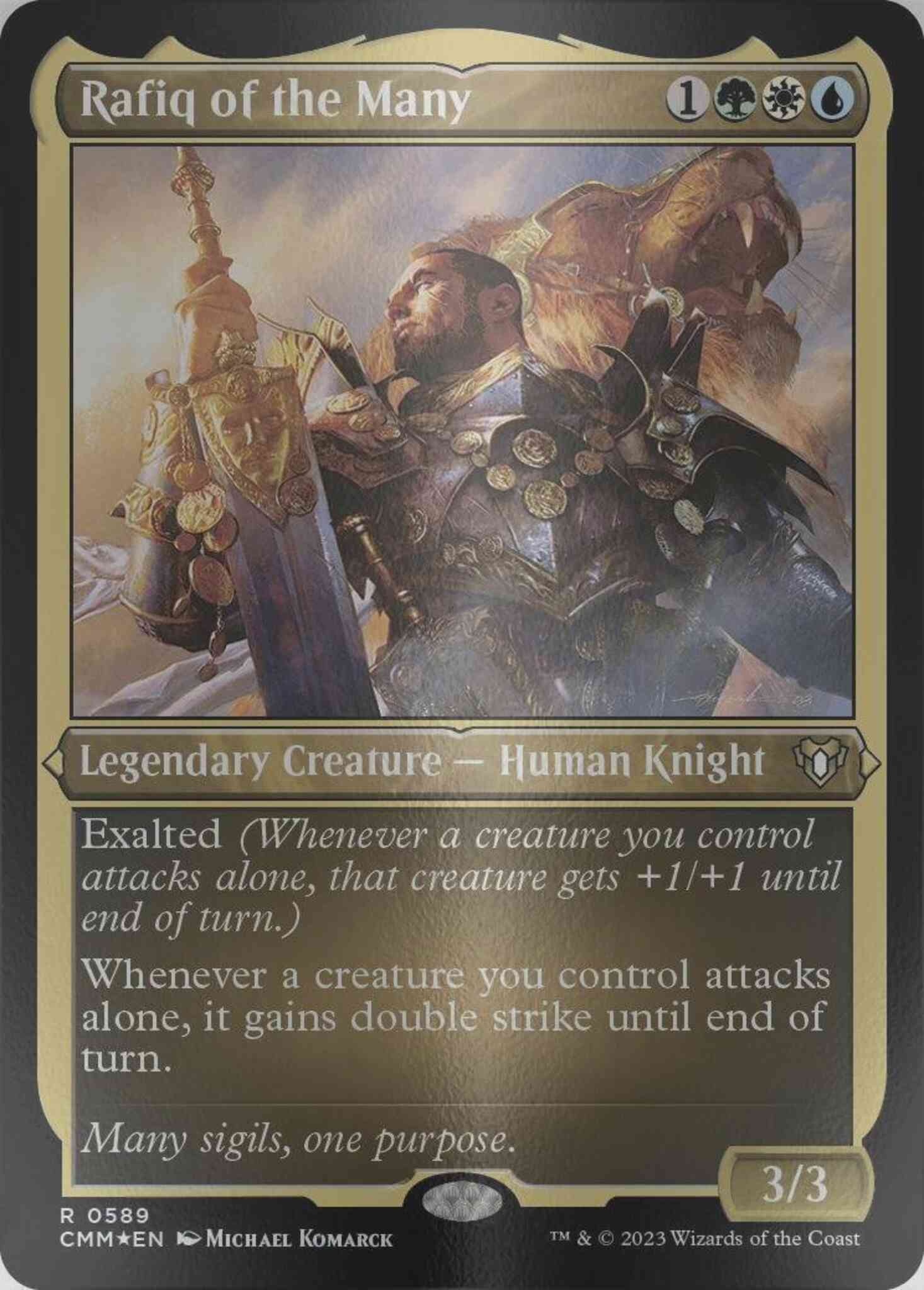 Rafiq of the Many [589] [Commander Masters] [Etched Foil] – Face to Face Games