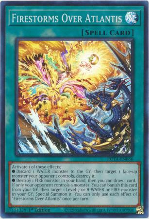 Firestorms Over Atlantis - ROTA-EN066 - Super Rare - 1st Edition