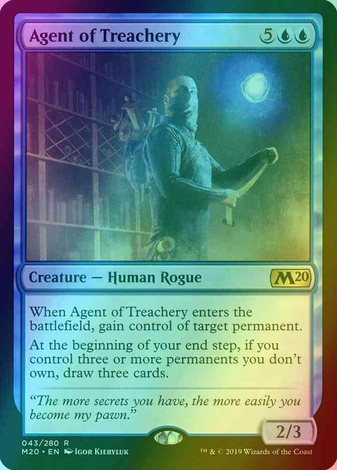 Agent of Treachery [43] [Core Set 2020] [Foil] – Face to Face Games