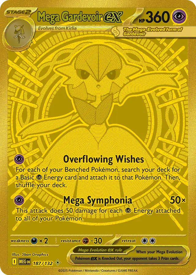 Mega Gardevoir ex - 187/132 - Mega Hyper Rare [me01-187] [Secret