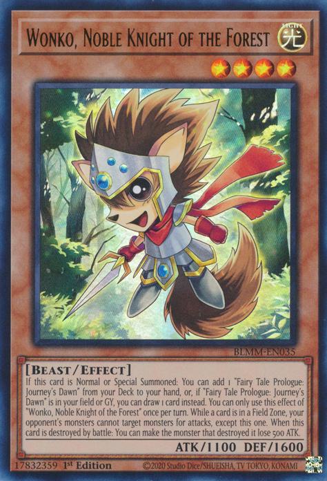 Wonko, Noble Knight of the Forest - BLMM-EN035 - Ultra Rare - 1st Edition