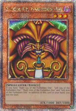 Exodia the Forbidden One - TN23-EN002 - Quarter Century Secret Rare - Limited
