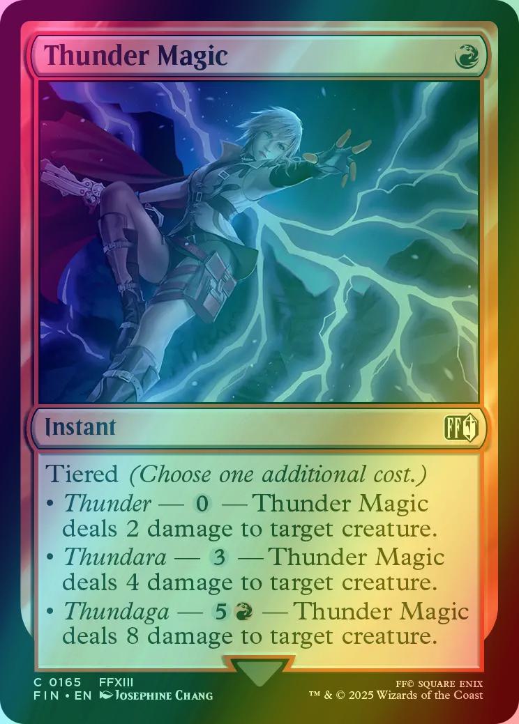 Thunder Magic [165] [FINAL FANTASY] [Foil] – Face to Face Games