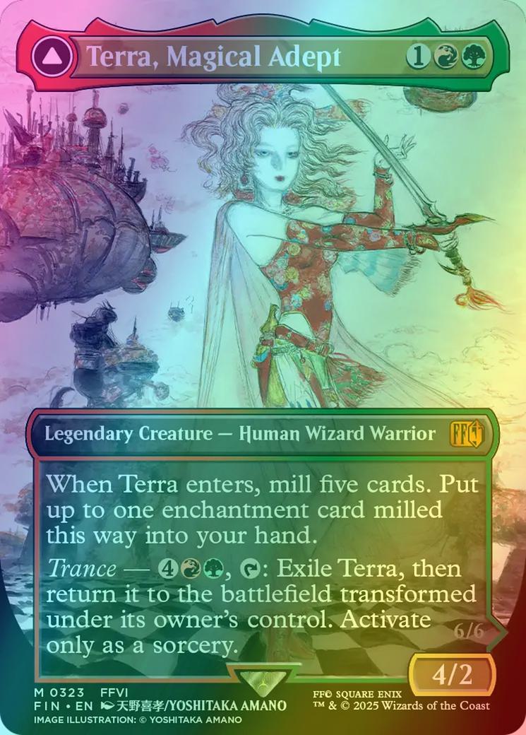mtg final fantasy terra magical adept Commander EDH Terra, 100 Cards Custom Deck 5 Color Moonveil Games put up to three lore counters on it Magic the Gathering - Universes
