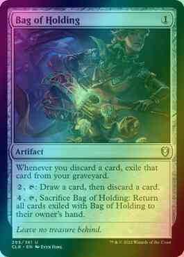 mtg card bag Bag of Holding [299] [Commander Legends: Battle for Baldur's Gate] [Foil] –  Face to Face Games