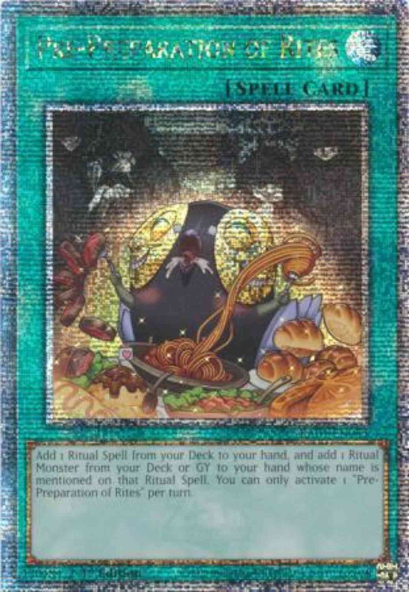Pre-Preparation of Rites - RA01-EN055 - Quarter Century Secret Rare - 1st Edition