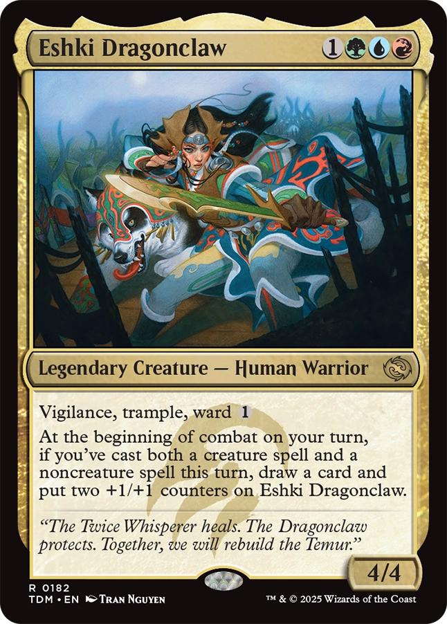 Eshki Dragonclaw [182] [Tarkir: Dragonstorm] [Non-Foil] – Face to