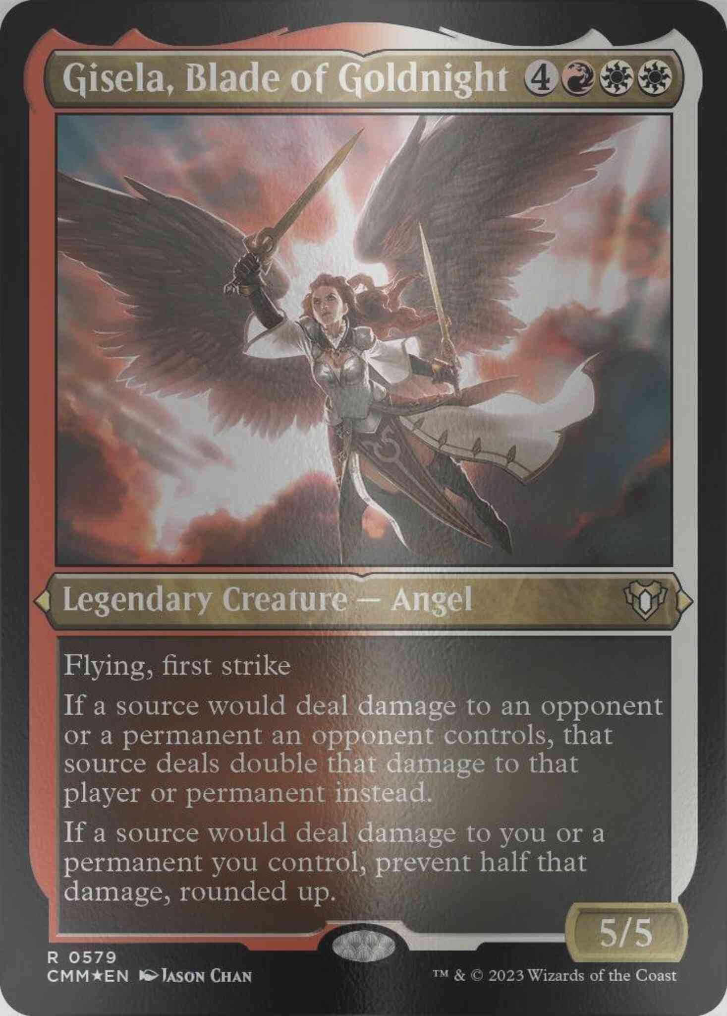 mtg gisela blade of goldnight commander deck EDH Deck Gisela, 100 Magic Cards Moonveil Games Placeholder Image Provided Commander Masters Gisela, Blade of
