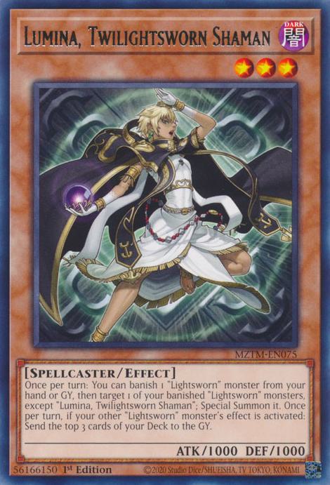 Lumina, Twilightsworn Shaman - MZTM-EN075 - Rare - 1st Edition