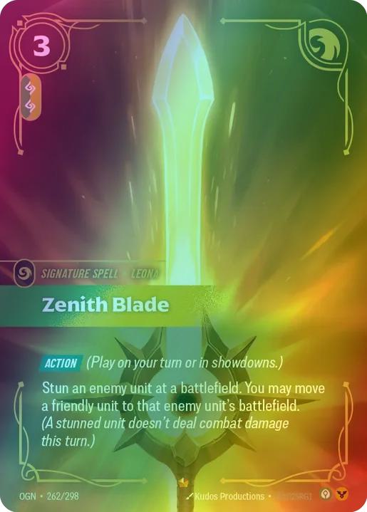 Zenith Blade - 262/298 [Origins] [Foil] – Face to Face Games