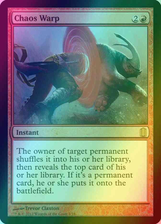 Chaos Warp [1] [Commander's Arsenal] [Foil] – Face to Face Games