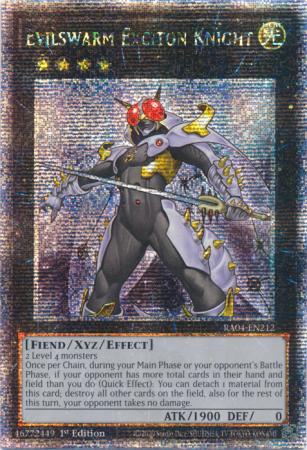 Evilswarm Exciton Knight - RA04-EN212 - Quarter Century Secret Rare - 1st Edition